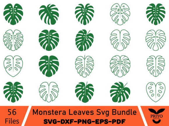 Download Monstera Leaves Svg Bundle - Premium Resources